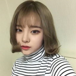 韩国发色2017图片短发,短头发颜色2017流行色,短头发颜色大全图片2017 