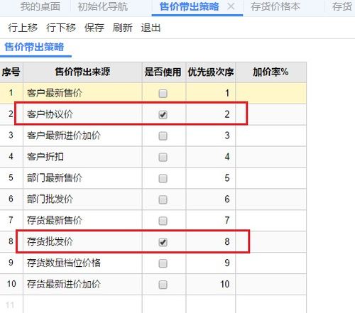 存货价格本,销售价格 设置了存货价格本普通客户价格, 但做销售订单时带不出价格也设置价格带出策略