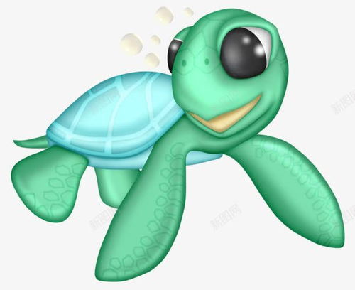 卡通小海龟 创意素材 海龟素材 