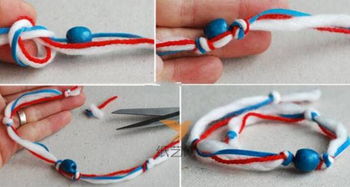 简单漂亮的手工编织手链制作教程