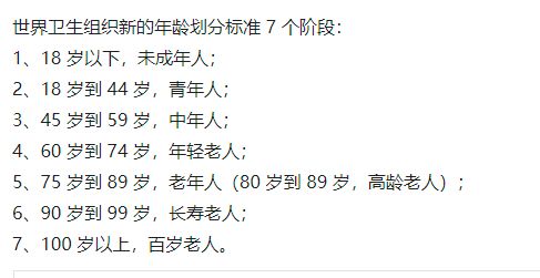 新年龄划分标准 出炉,婆婆 我才59岁,根本不算 老人