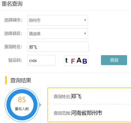 郑州姓名重名同名同姓在线查询系统 入口网址 郑州新生儿重名查询 好运宝贝 