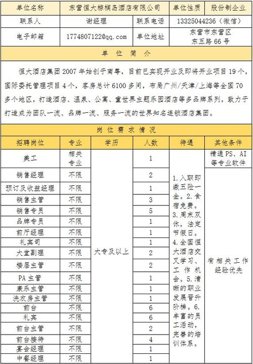 东城 西城 县区 开发区,国企 私企,东营11家单位招聘中