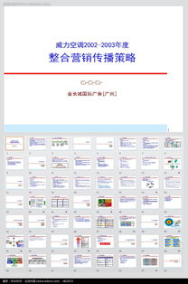 威力空调整合营销传播策略ppt模板素材免费下载 编号3040650 红动网 