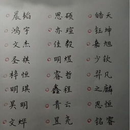 宝宝取名字参考大全,男孩女孩都有