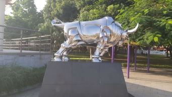 东莞横沥金牛公园的那些牛雕像