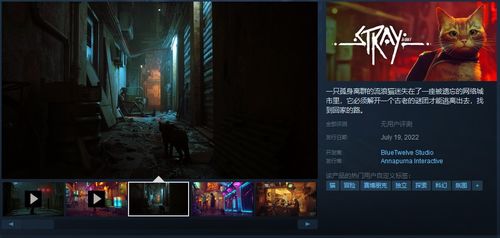 猫咪冒险游戏 迷失 steam商城现已开启预售