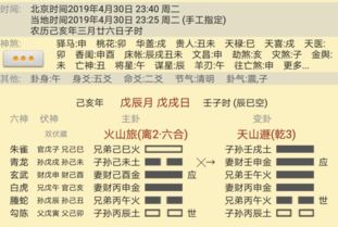 2019年4月30日晚上十一点四十面向西方起卦,本卦得到旅卦,变卦是遁卦 问一件事情 