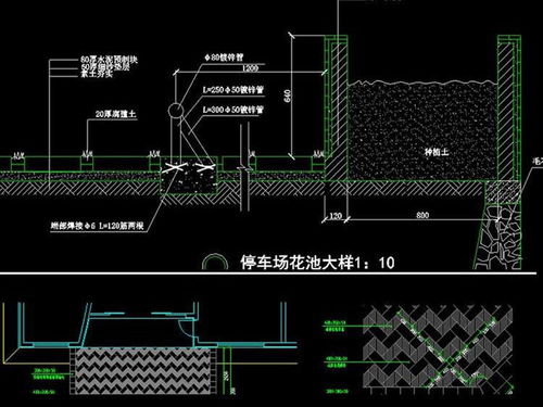 停车场设备cad素材免费下载,CAD如何做停车位