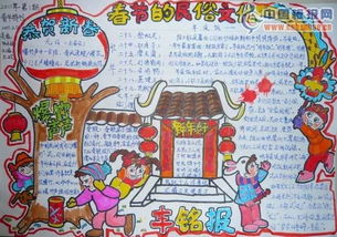 春节有关的手抄报,春节手抄报，展示传统文化的魅力