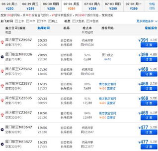 七月份广州到福州的机票大概要多少钱 