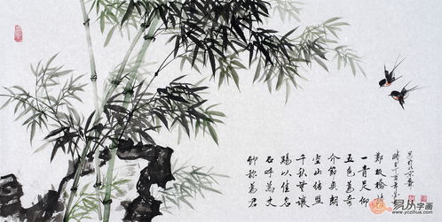 关于竹子的诗句和画