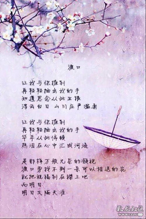 席慕蓉爱情诗词(徐志摩《陌上花开》原文)