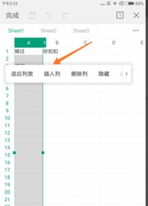 如何在手机WPS表格中间加行 