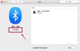 Mac电脑如何打开蓝牙