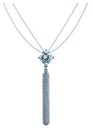 周大福询色钻石项链,周大福，18k镶嵌，钻D色，vvs度，30.5分，13400块贵吗？