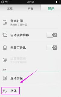 oppo 手机在哪里可以把字调大 