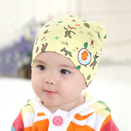 婴幼儿帽子0 3个月新初生儿纯棉胎帽子宝宝男女宝春秋季套头胎帽