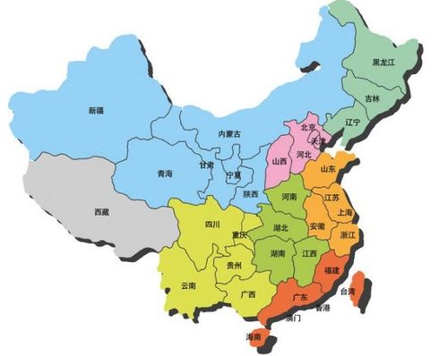 中国所有省份名称,简称及行政中心 
