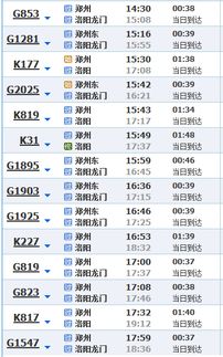 从郑州到洛阳火车星期天下午几点有车几点 