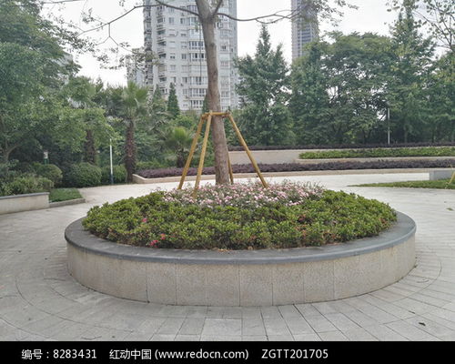 公园圆形花坛树池座椅 红动中国 