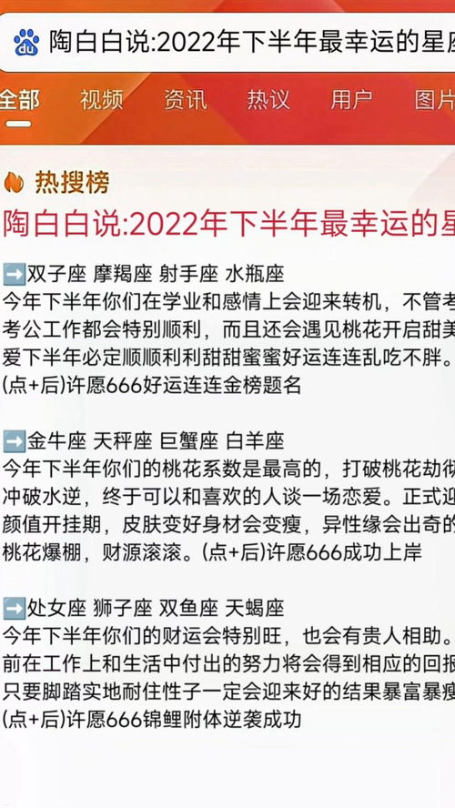 2022年最幸运的星座 