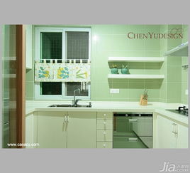 简约风格公寓经济型90平米厨房橱柜图片 