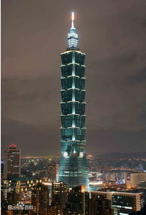 台北101大楼 台湾著名景点台北101大楼照片 图