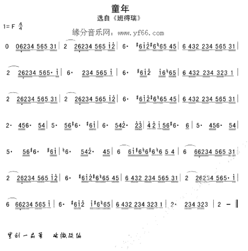 谁有来自瑞士班得瑞乐团第六张专辑 日光海岸 Childhood Memory 童年的钢琴谱 要标准的 