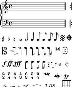 谱号 五线谱 音律,音乐乐理基础知识学乐器必备知识