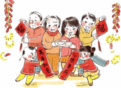 乡村过大年,福娃闹新春