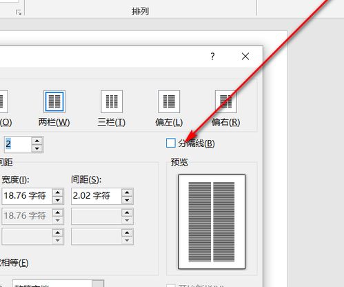 怎样在word中分栏中设置分割线 
