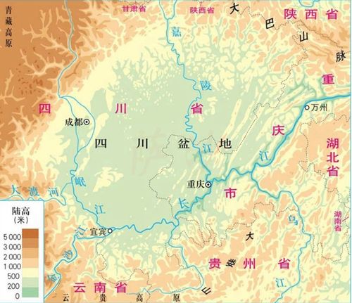 四川盆地地理知识(四川盆地地形介绍)