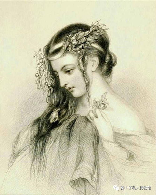 秦卜子 素描法国古典公主 