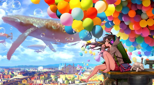 气球与吹泡泡的少女幻想风动态壁纸下载 Wallpaper气球与吹泡泡的少女幻想风动态壁纸 3DM单机 