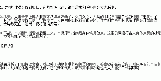 假如人类可以冬眠的作文350个字