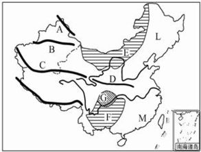 读中国地形图,回答下列问题 1 写出下列地形区名称 山脉 C D 其中属于我国第一 二级阶梯分界线的山脉是 填字母 