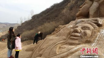玛雅沙雕亮相山西 11组沙雕用沙上万吨