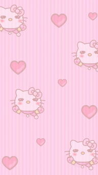 kitty猫 粉色壁纸