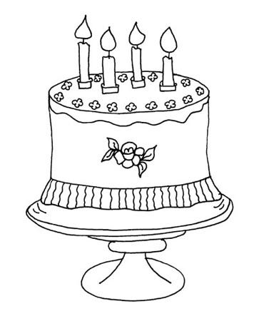 生日蛋糕简笔画 月亮过生日