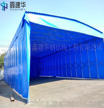杭州加厚钢架推拉雨篷抗风 富阳户外大型活动雨棚可以定做