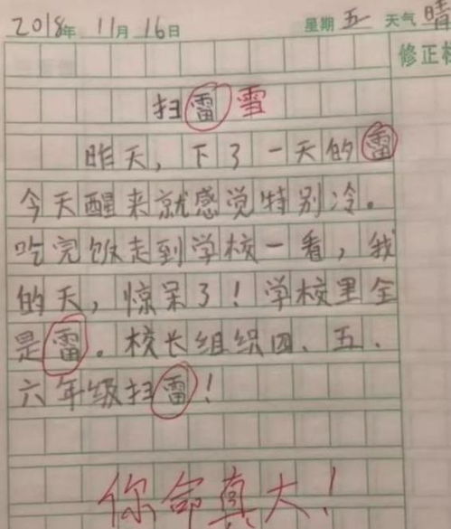 小学生 奇葩作文 ,思维方式非常跳跃,让人看后不禁笑出眼泪