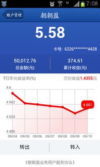 招商银行招招盈如何查看7天以上的万份收益