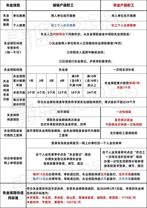 农业失业保险金领取标准,青岛市农业户口失业金领多少