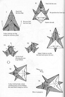 简单折纸犀牛图纸教程 