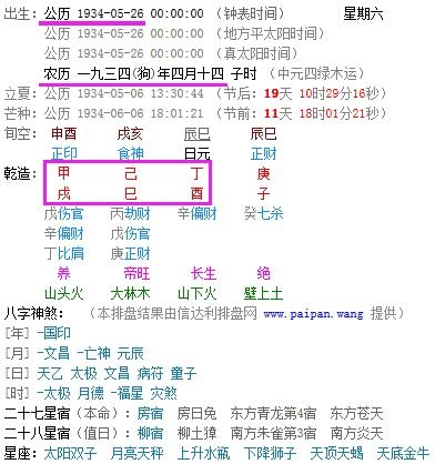 1934年4月十四,阳历是几号 