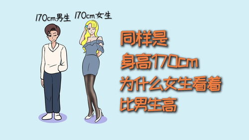 同样是身高1米7,为什么女生看着比男生高 科普 冷知识 涨知识 