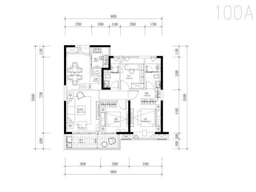 全生命周期微创新户型高层标准层户型CAD