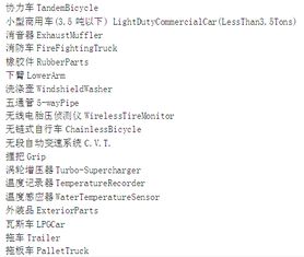 汽车的零部件名称中英文大全