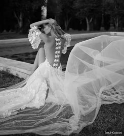 婚纱丨这些飘逸的大拖尾婚纱,满足了所有女人的梦想 
